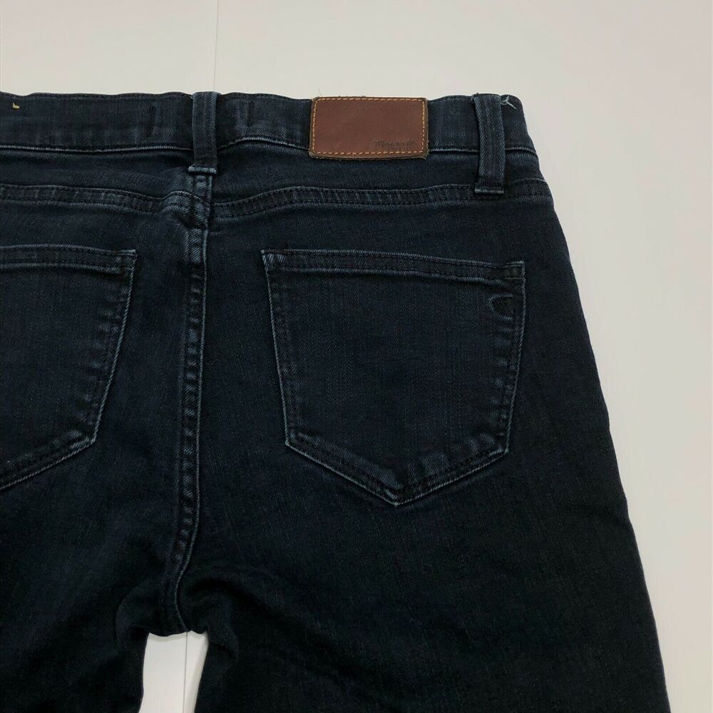 Madewell Skinny Skinny Jeans Ankle Zip Moto Dark Wash Blue Denim Size 26 - Picture 9 of 9
